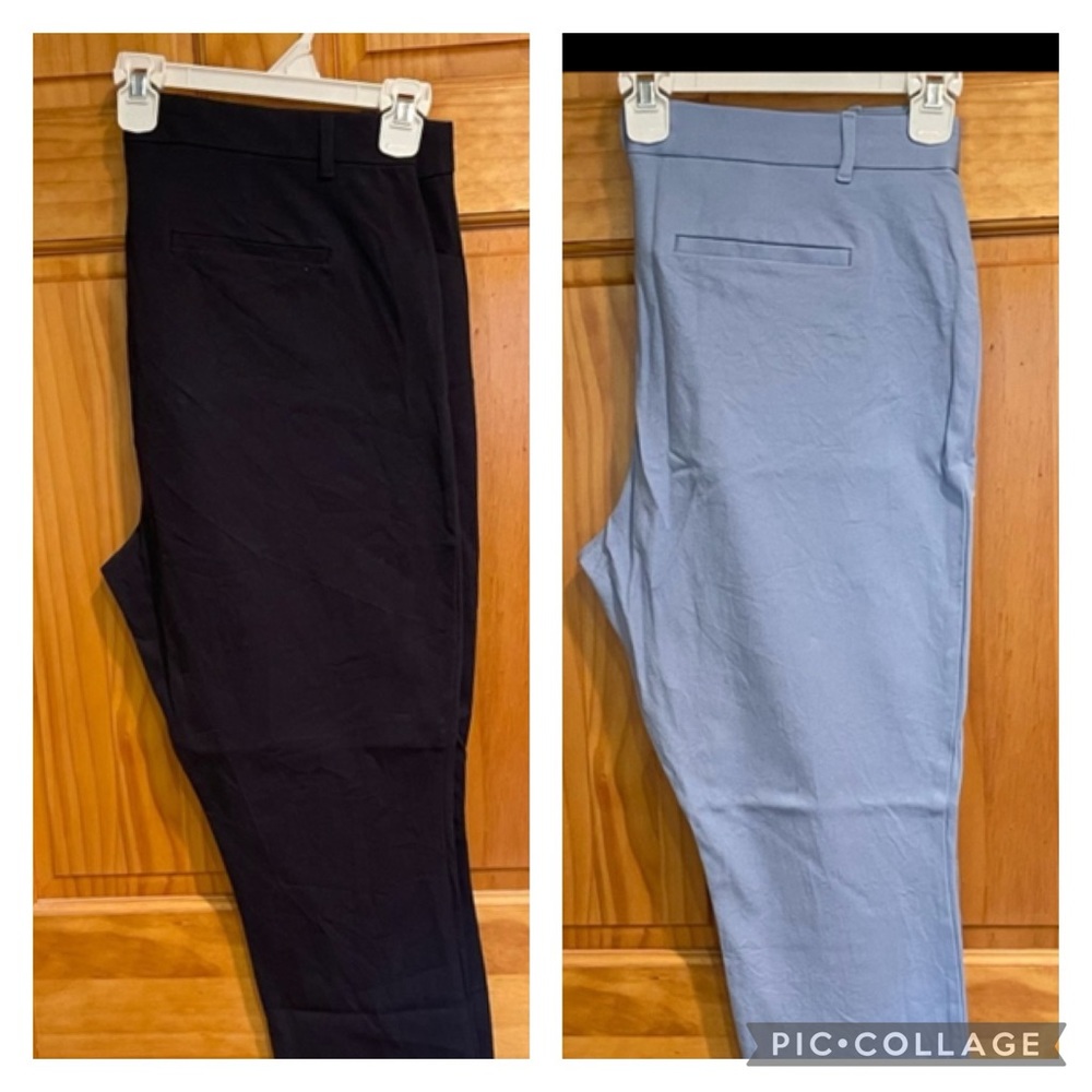 **SET OF TWO** GAP signature stretch skinny ankle pants Sz 18